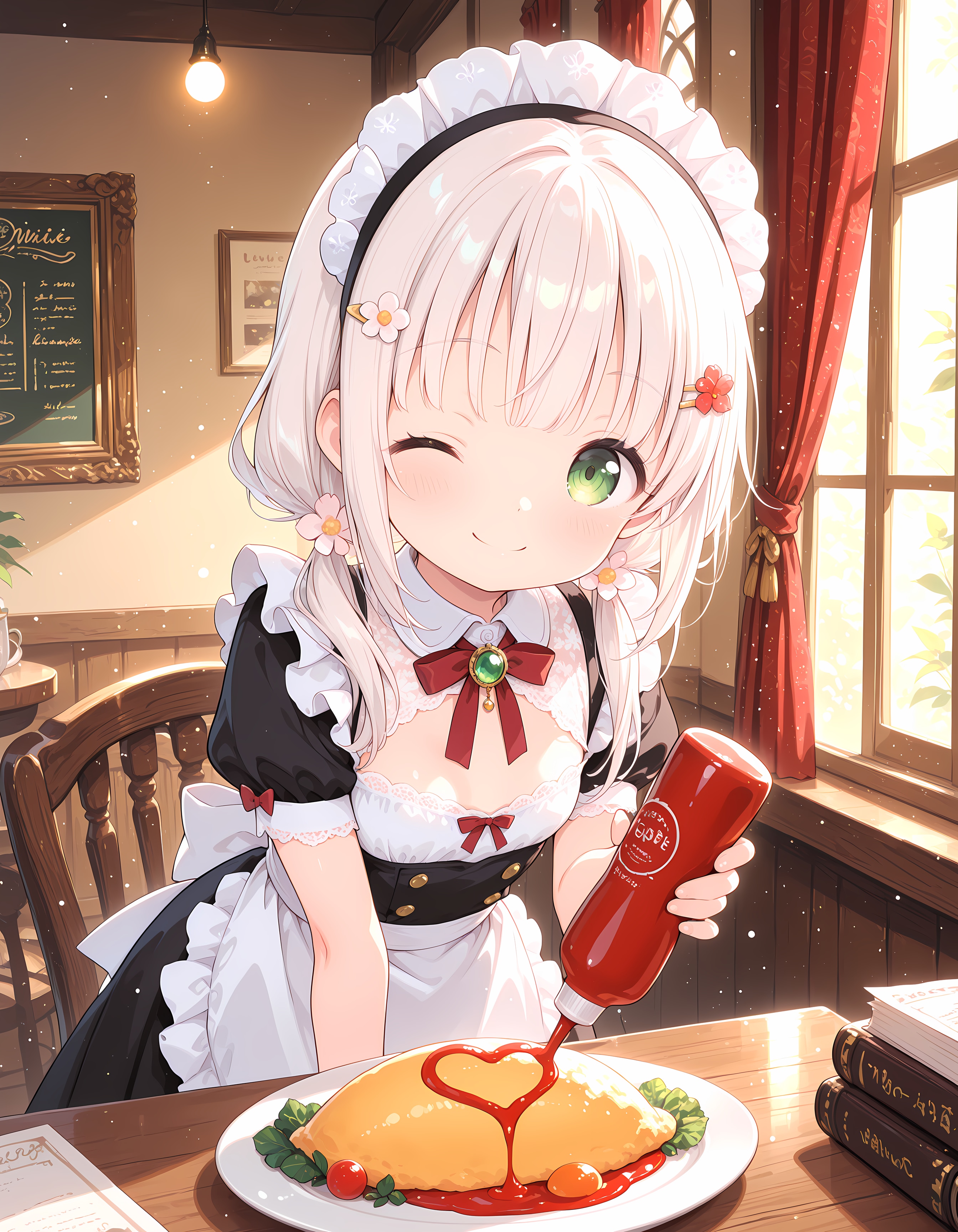 愛情たっぷりのオムライス