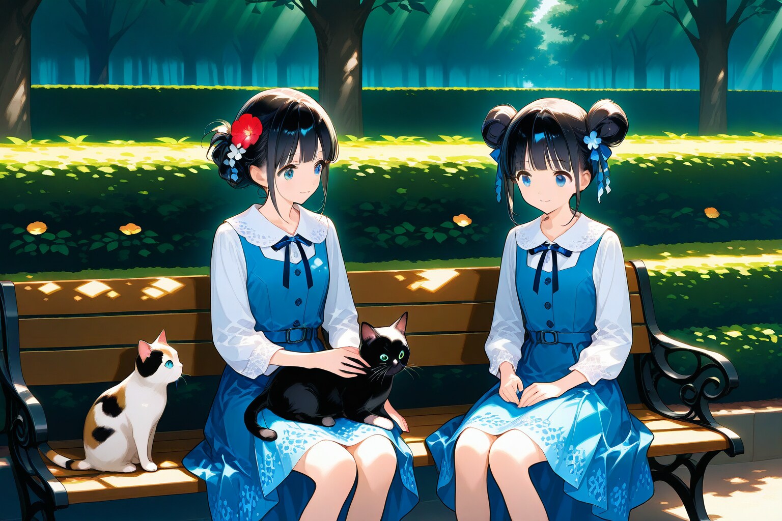 増えちゃった🍡🍡🐈🐈‍⬛😅 | の人気AIイラスト・グラビア