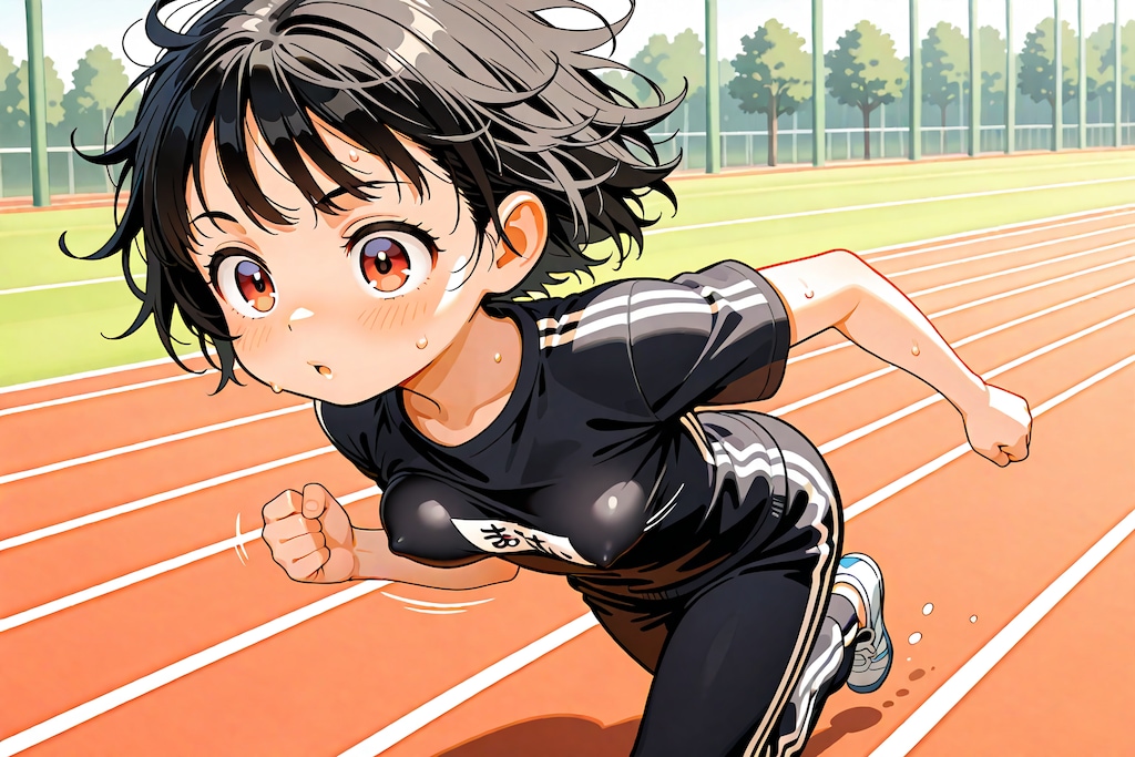 ノーブラでランニング