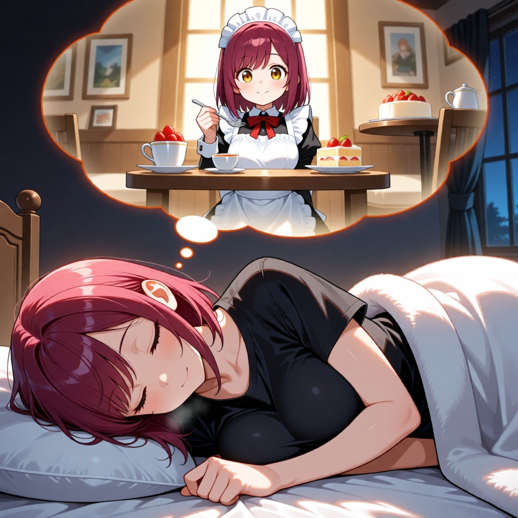 おやすみなさい（挨拶メイドの芽衣ちゃん）