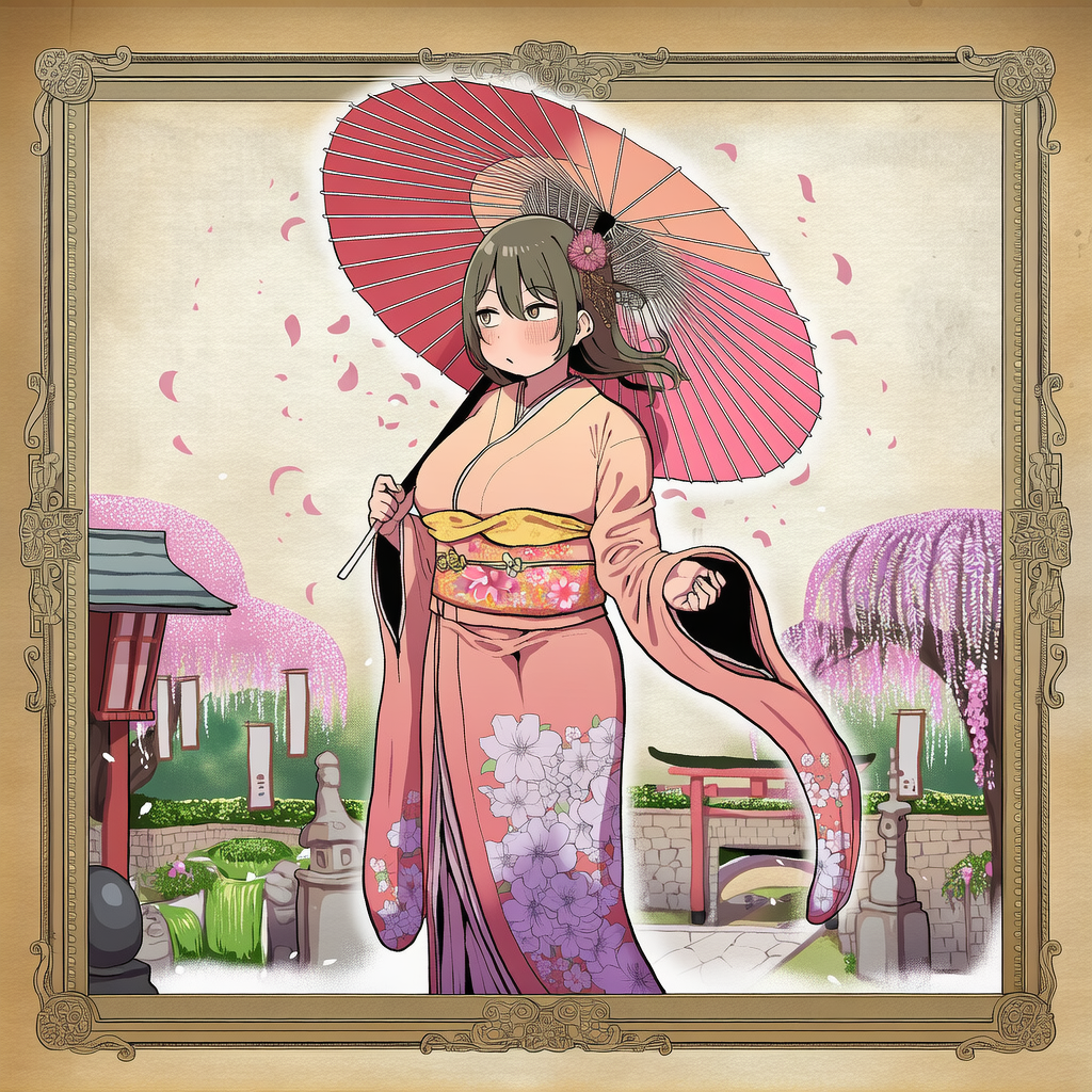扉絵風 和風