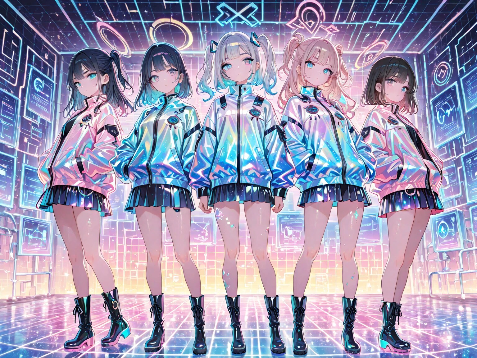 未来系アイドルグループ | の人気AIイラスト・グラビア