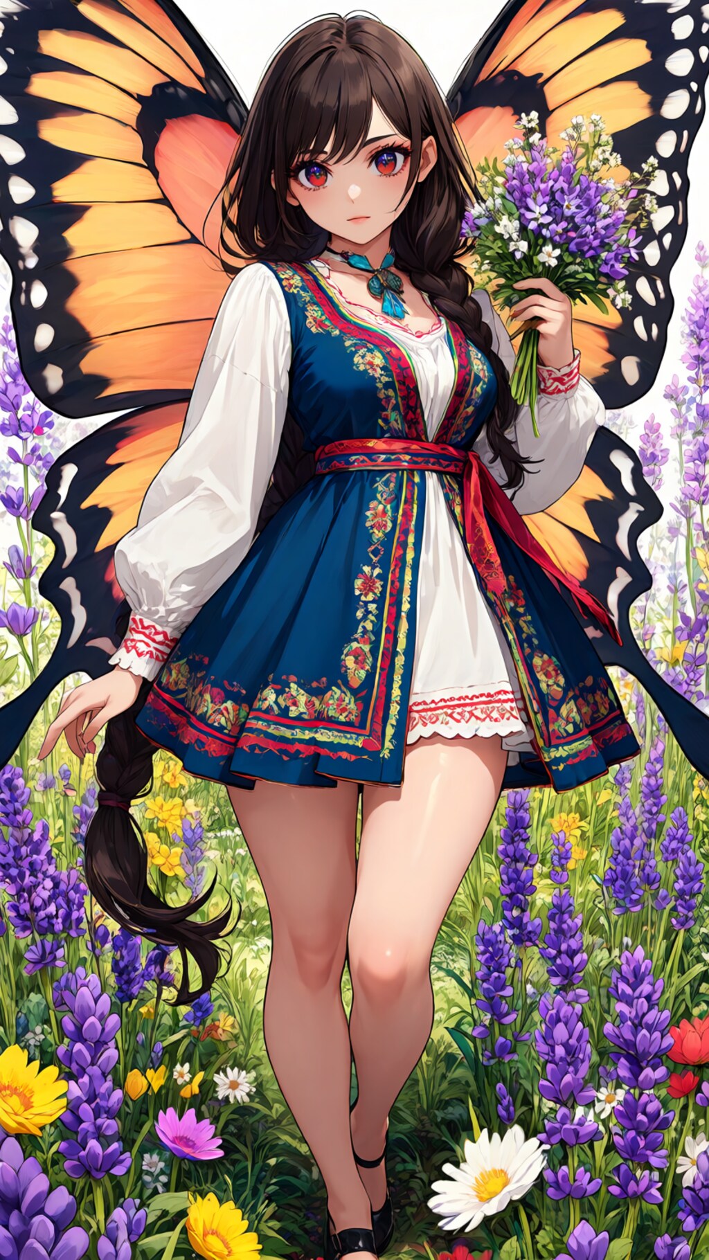 Leonor - the butterfly girl Lycaena virgaureae