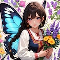 Leonor - the butterfly girl Lycaena virgaureae 3枚目