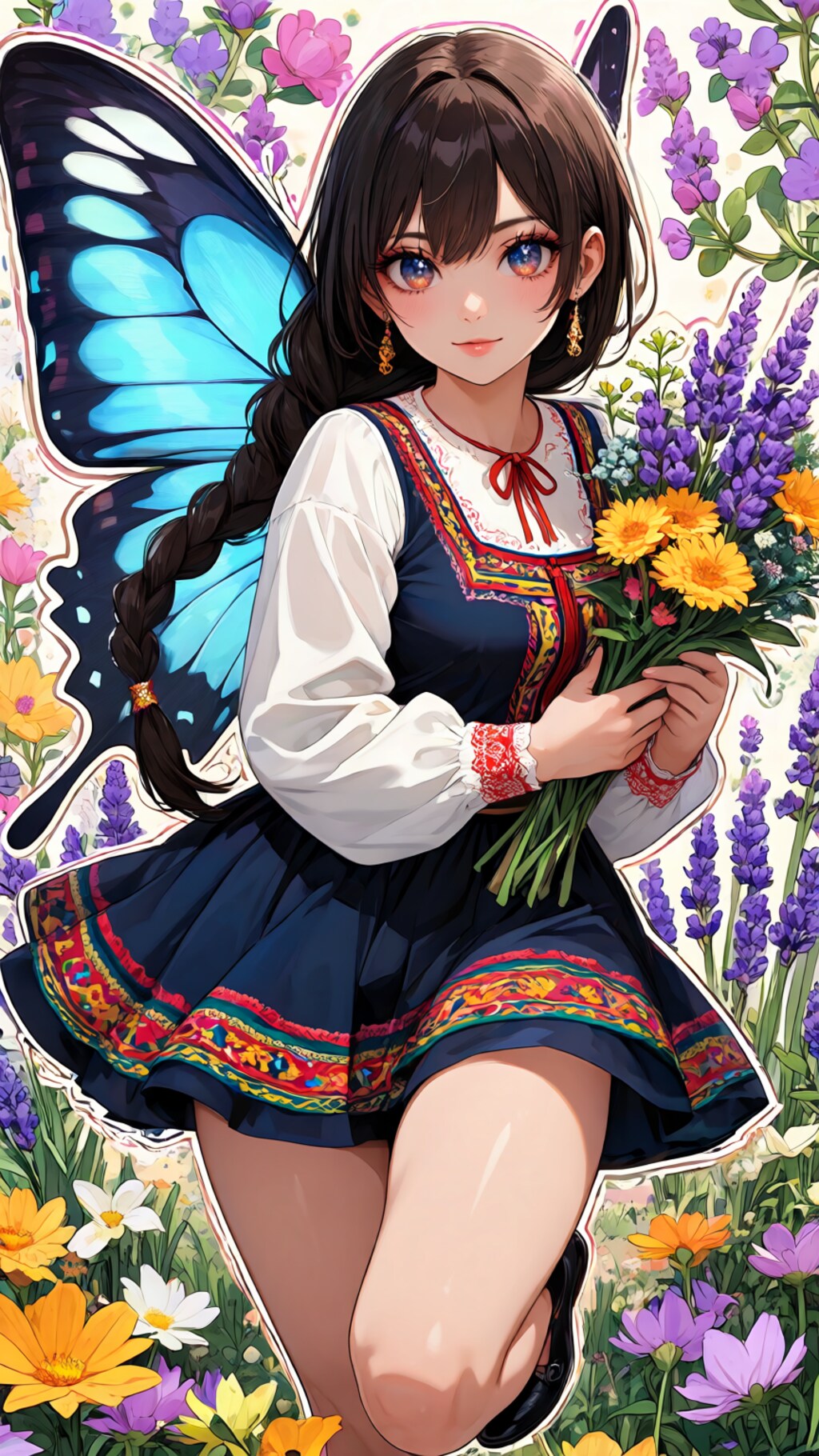 Leonor - the butterfly girl Lycaena virgaureae