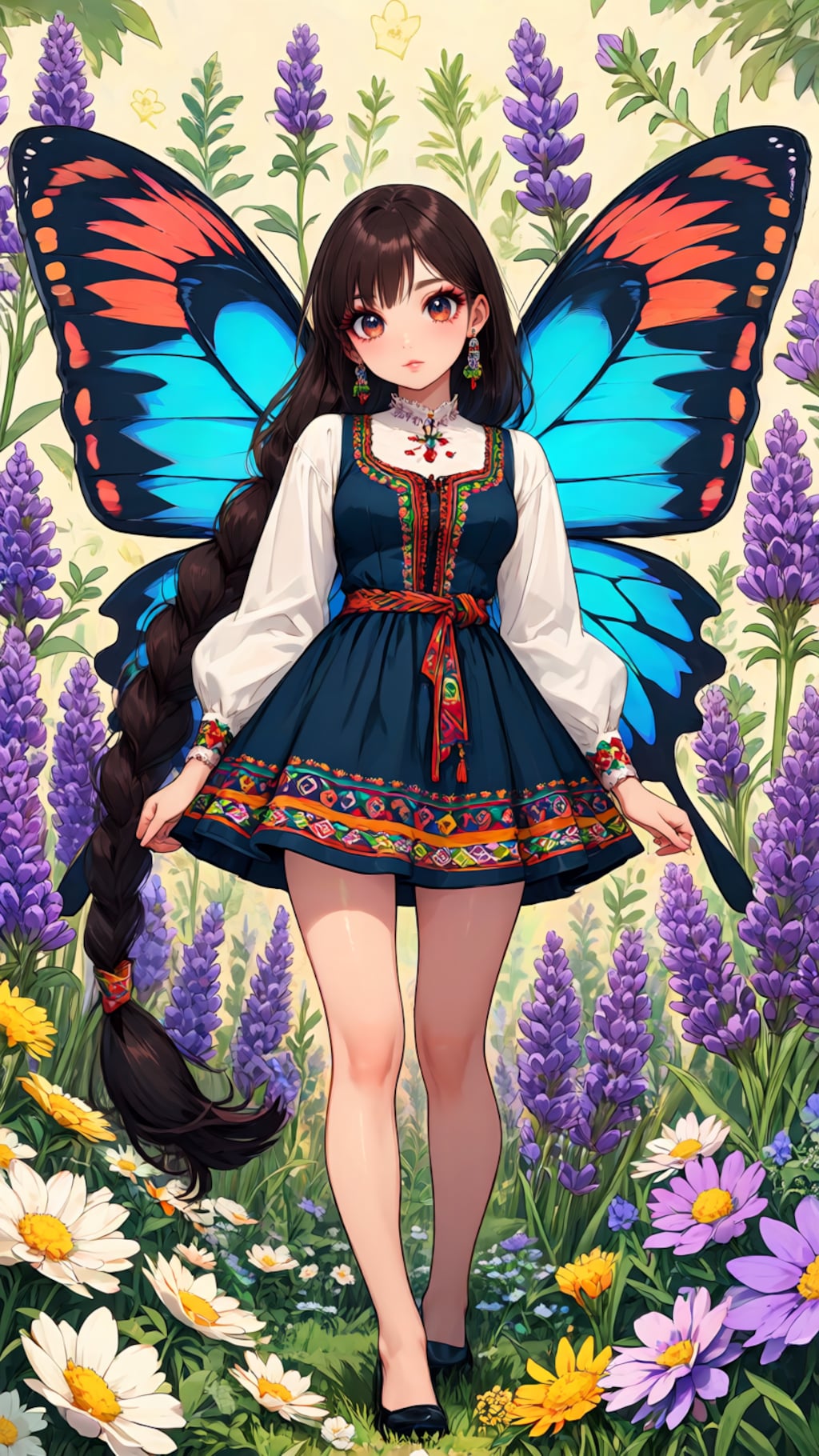 Leonor - the butterfly girl Lycaena virgaureae