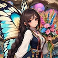 Leonor - the butterfly girl Lycaena virgaureae 4枚目