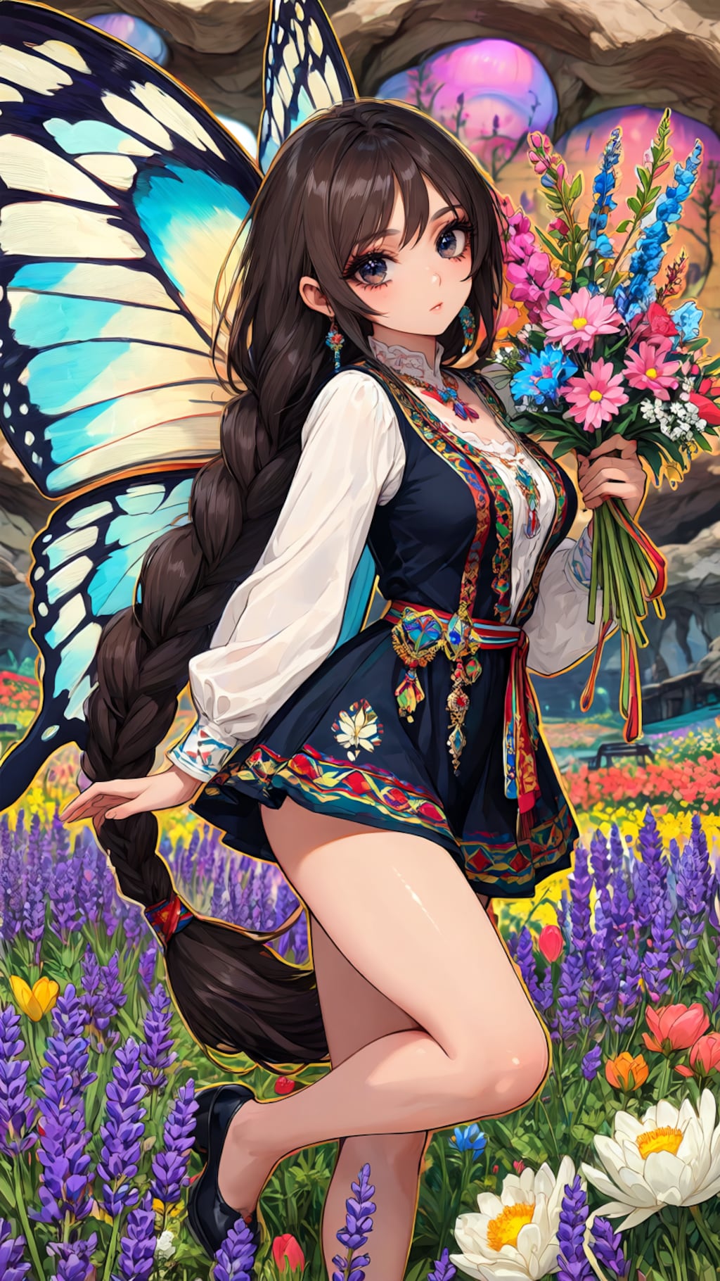 Leonor - the butterfly girl Lycaena virgaureae