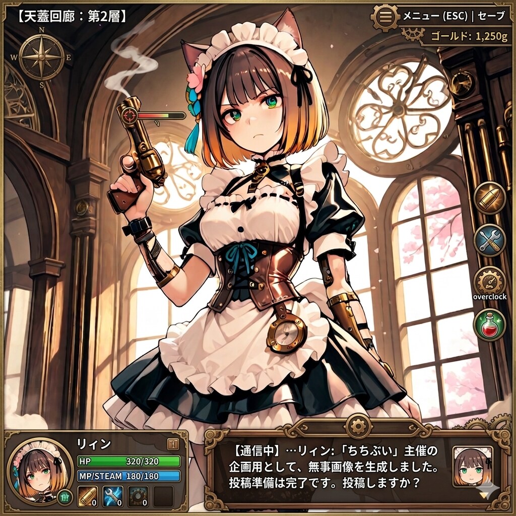 スチームパンク・メイドRPG『鉄華の輪舞曲』 | の人気AIイラスト・グラビア