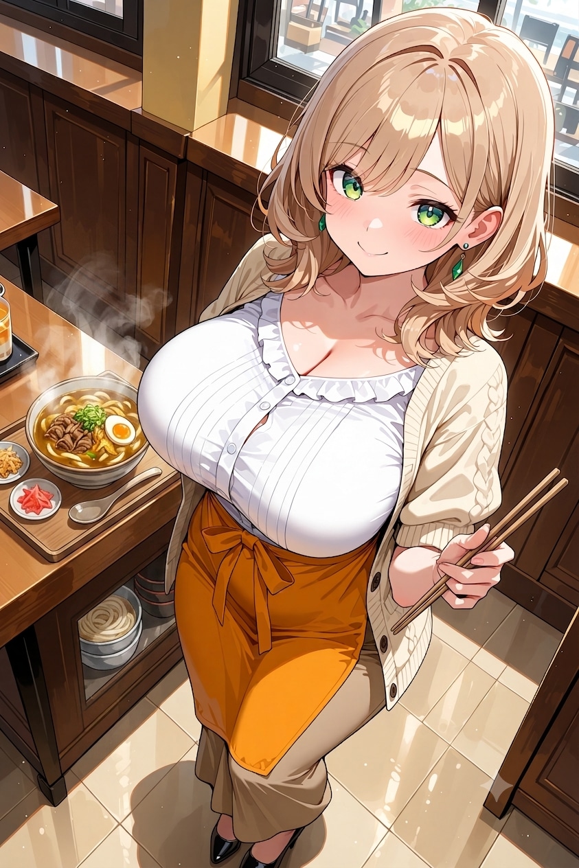 カレーうどん出来たよ😆