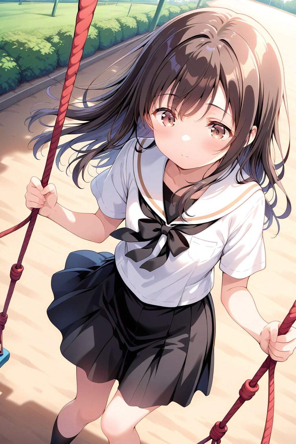 ブランコ立ちこぎ生成できず