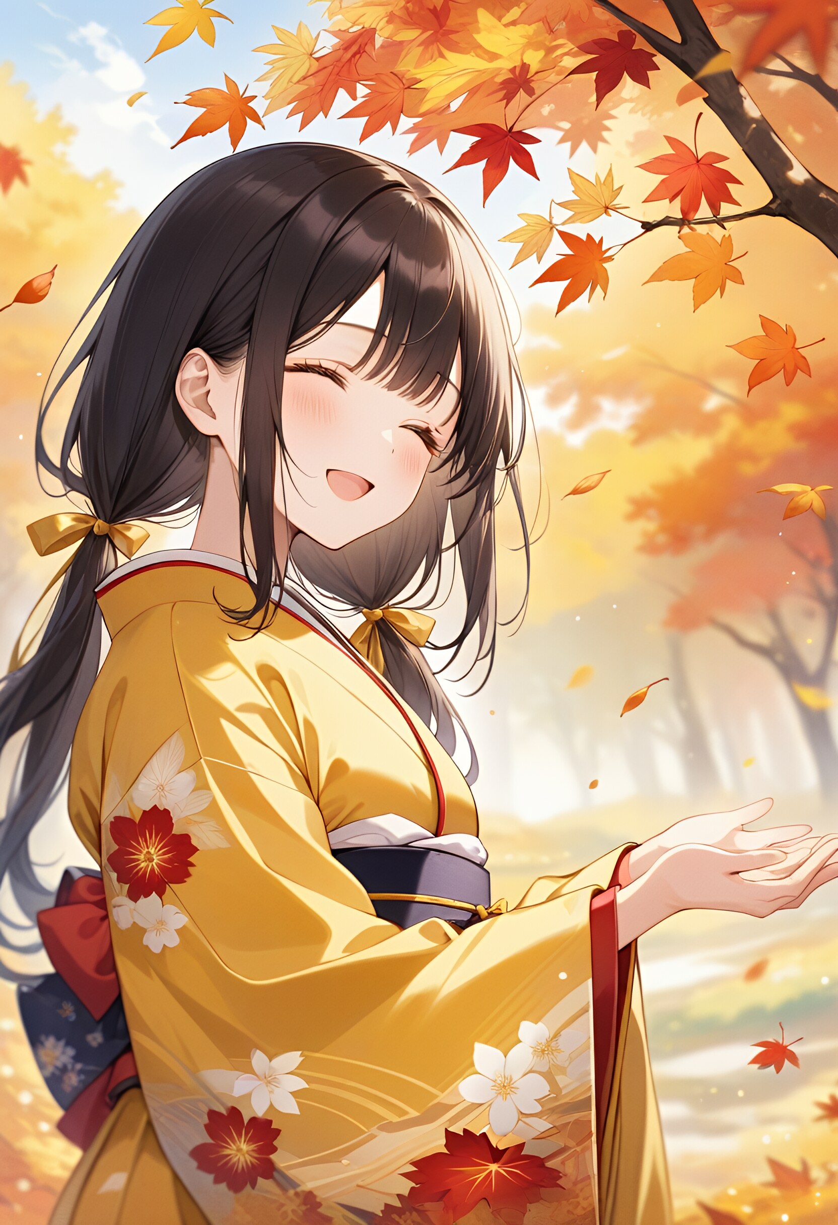 和服娘『紅葉』 | の人気AIイラスト・グラビア