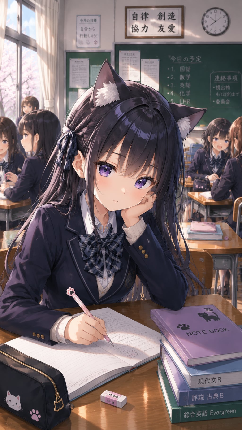 学校での七海