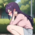 つくしがニョキ! 間違えて茄子を召喚。 4枚目