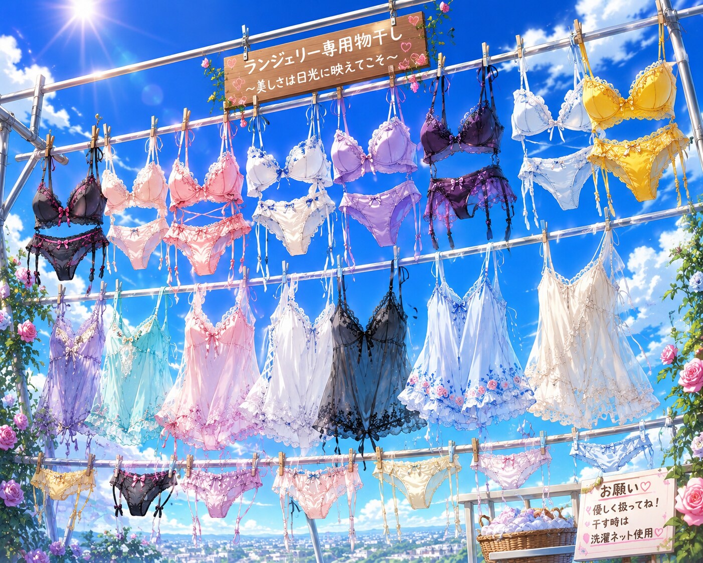 下着類専用物干し