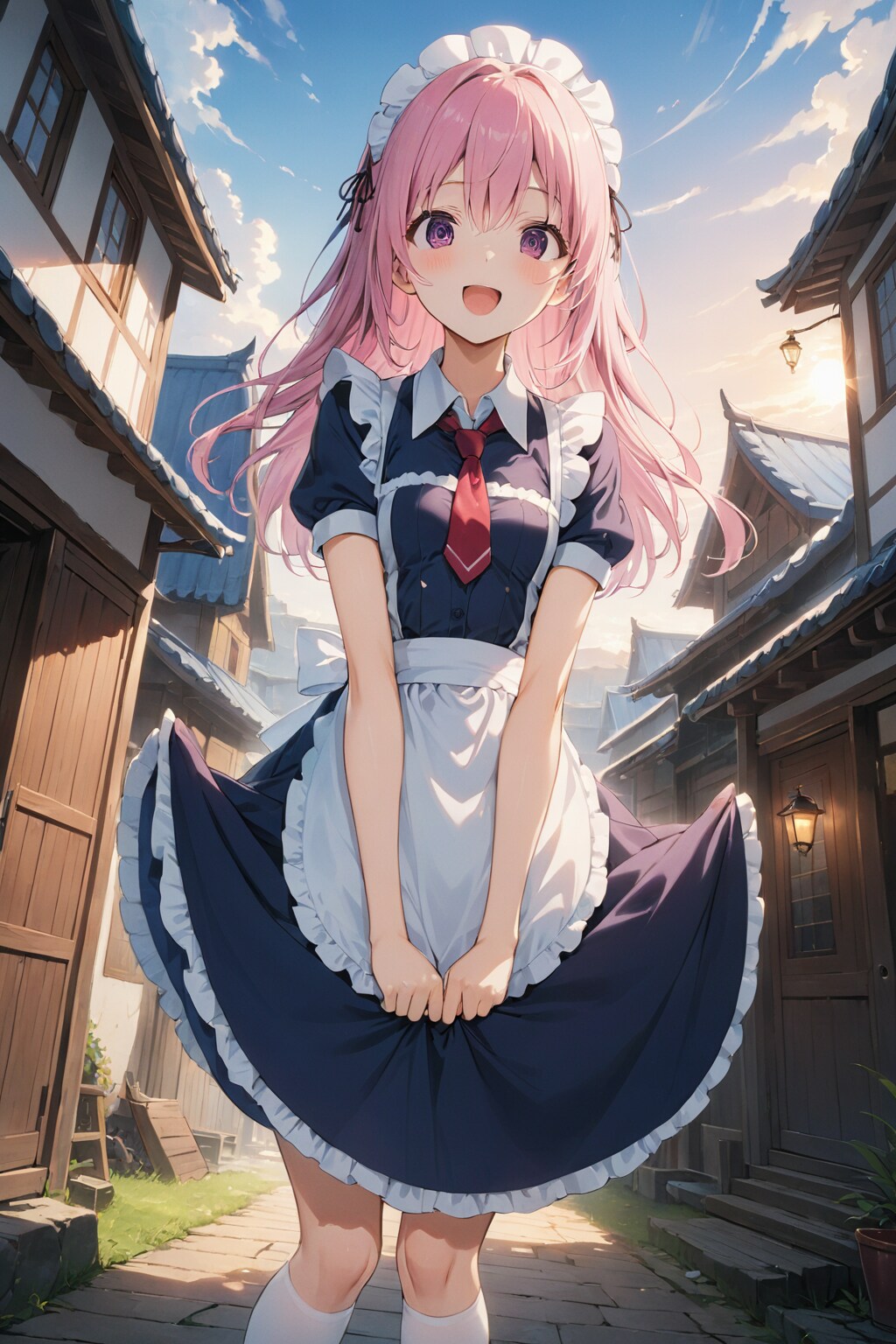 メイドちゃんのスカートが･･･