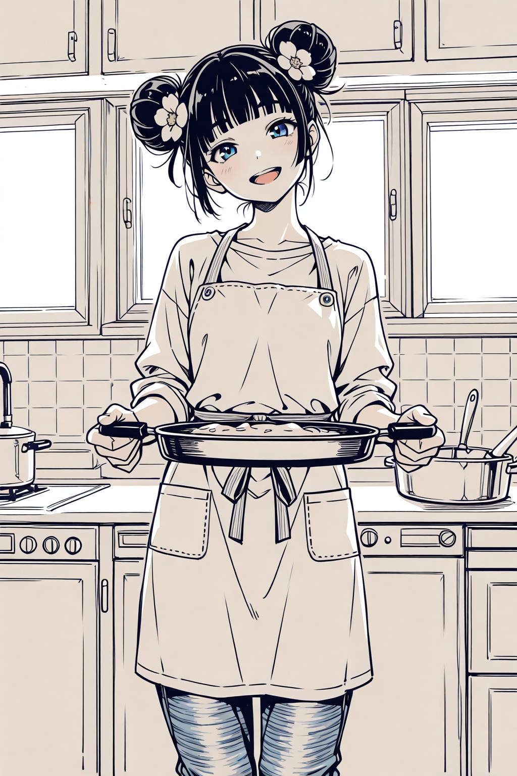 かおるのおだんごちゃんスケッチ１１ | の人気AIイラスト・グラビア