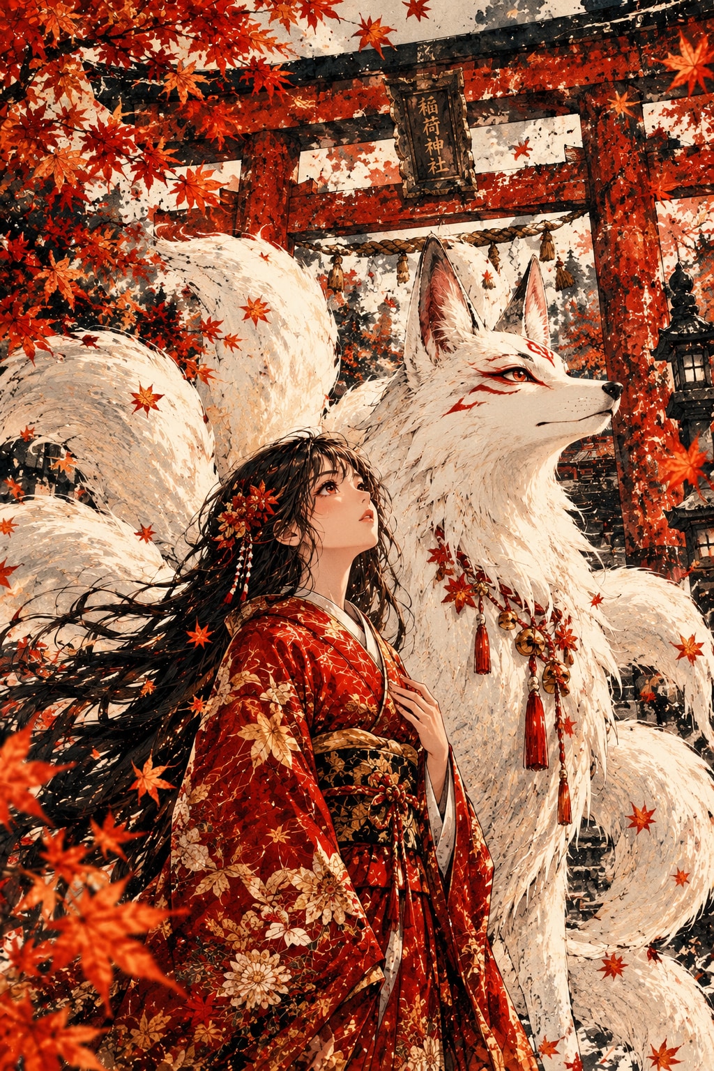 紅に染まる | の人気AIイラスト・グラビア