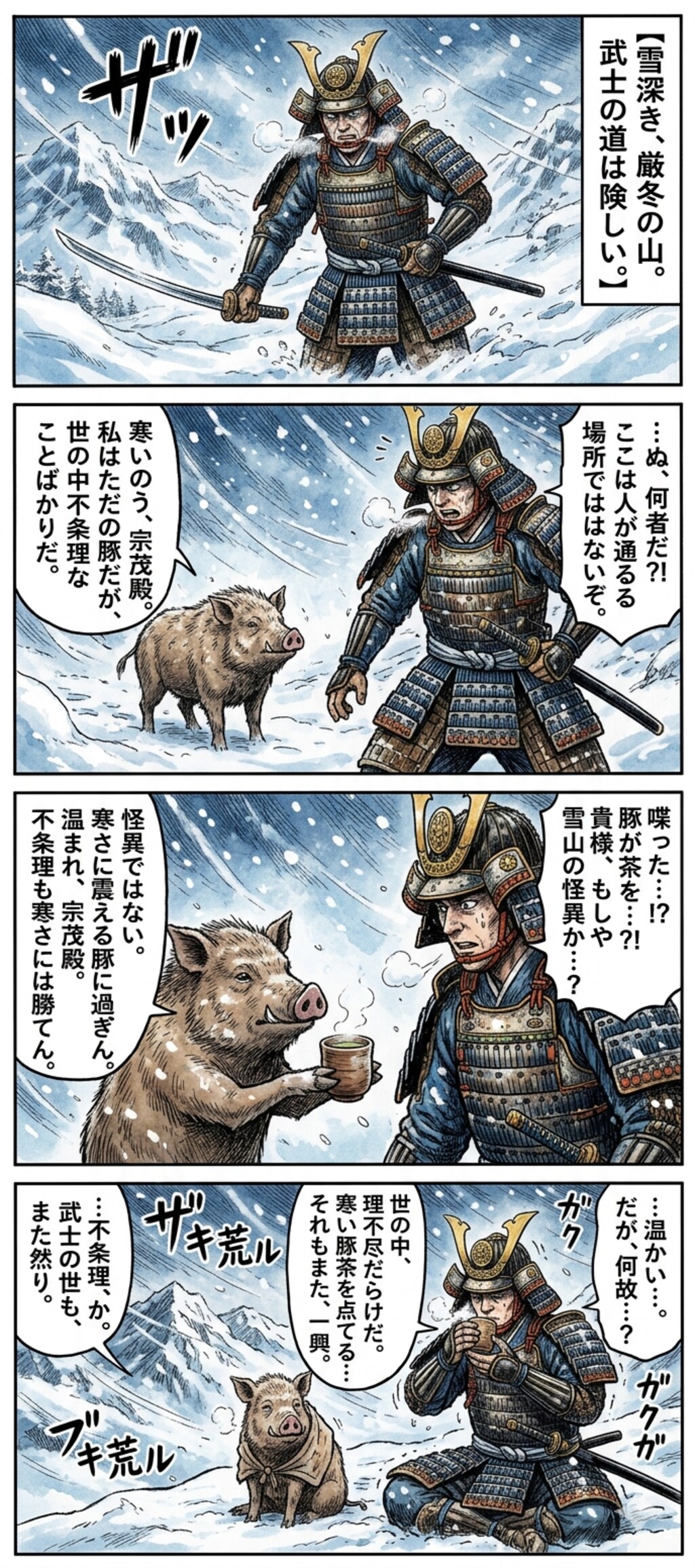 立花宗茂vs豚vsパンクロッカー漫画