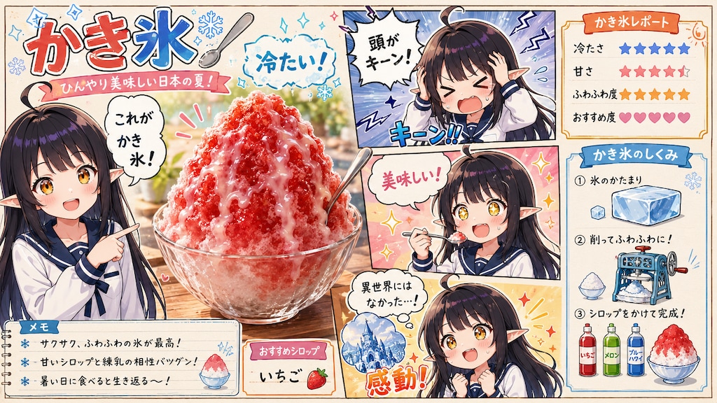 氷がふわふわで甘い！？ #日本の夏名物『かき氷』に大感動！