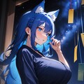 ライカンスロープ娘の七夕 5枚目