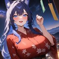 ライカンスロープ娘の七夕 8枚目