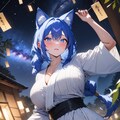 ライカンスロープ娘の七夕 3枚目