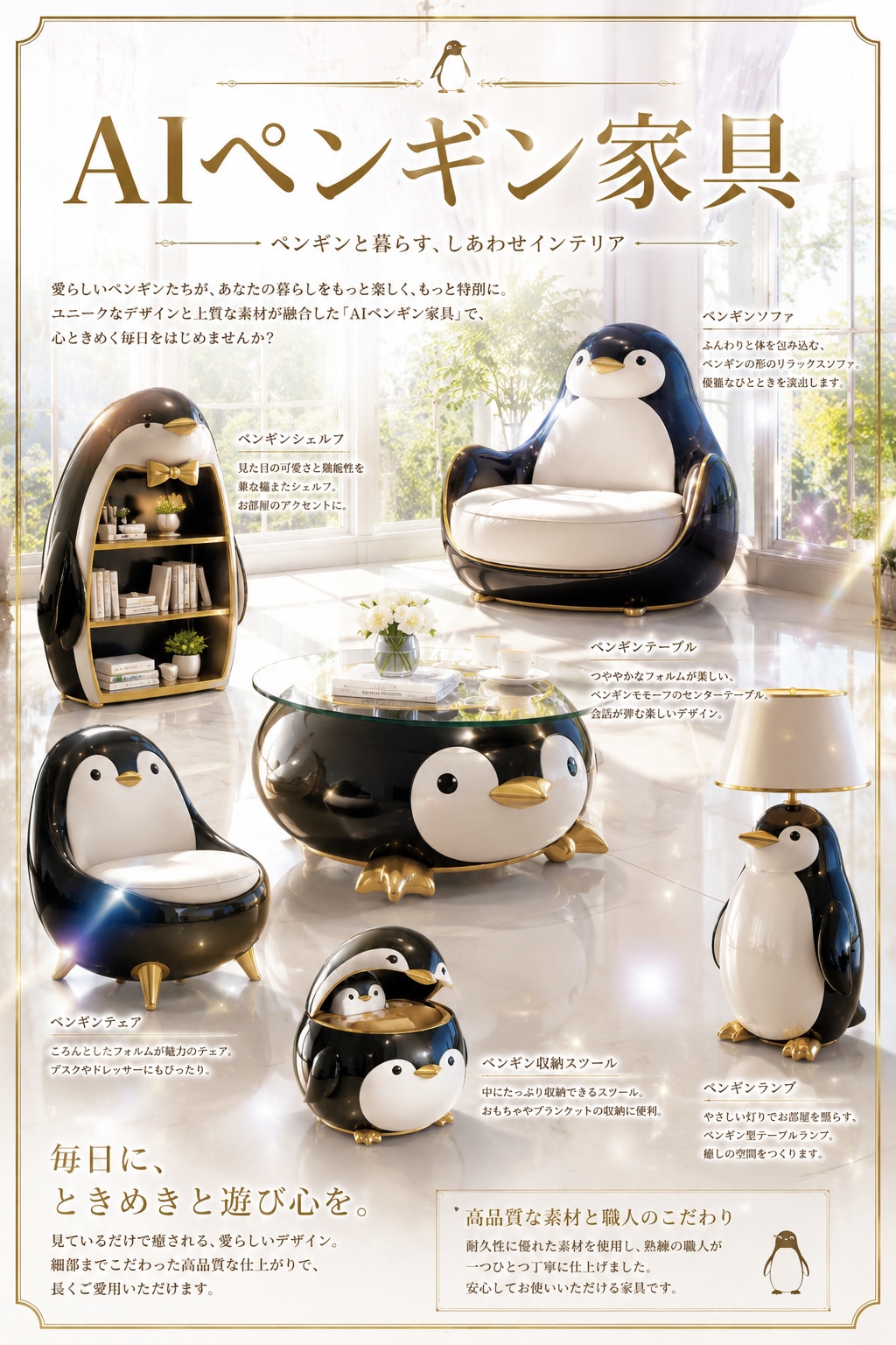 AIペンギン家具