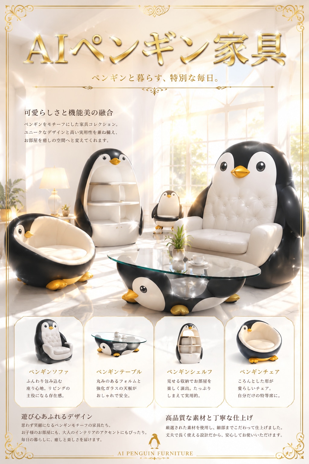 AIペンギン家具