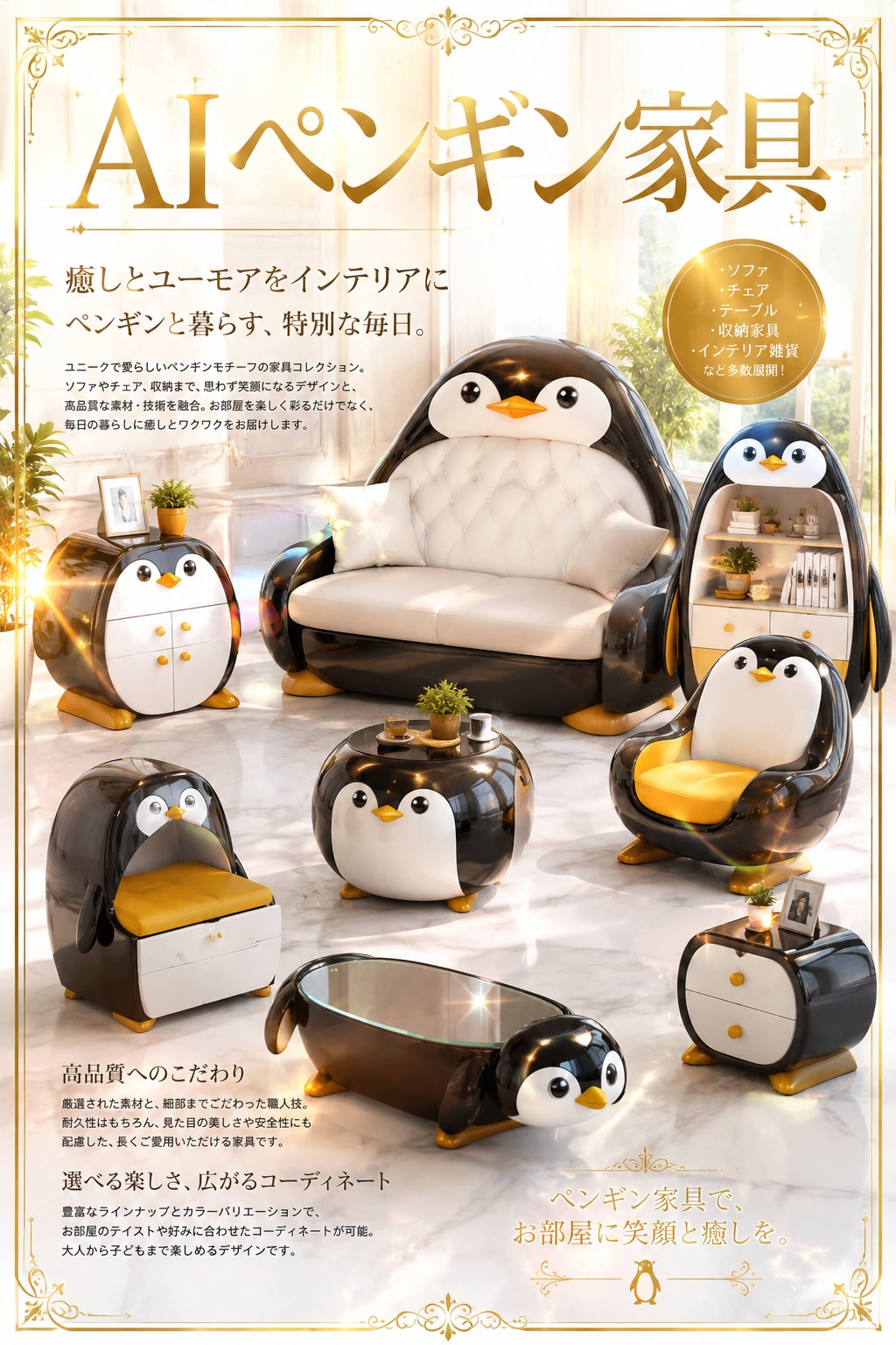 AIペンギン家具