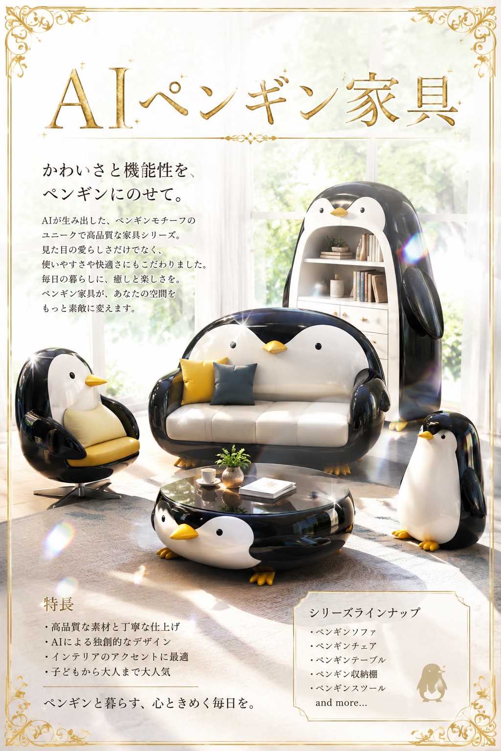 AIペンギン家具