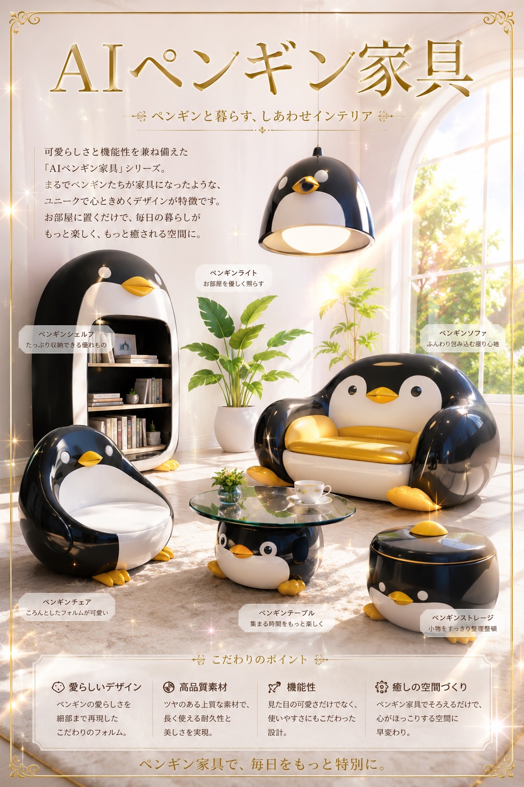 AIペンギン家具