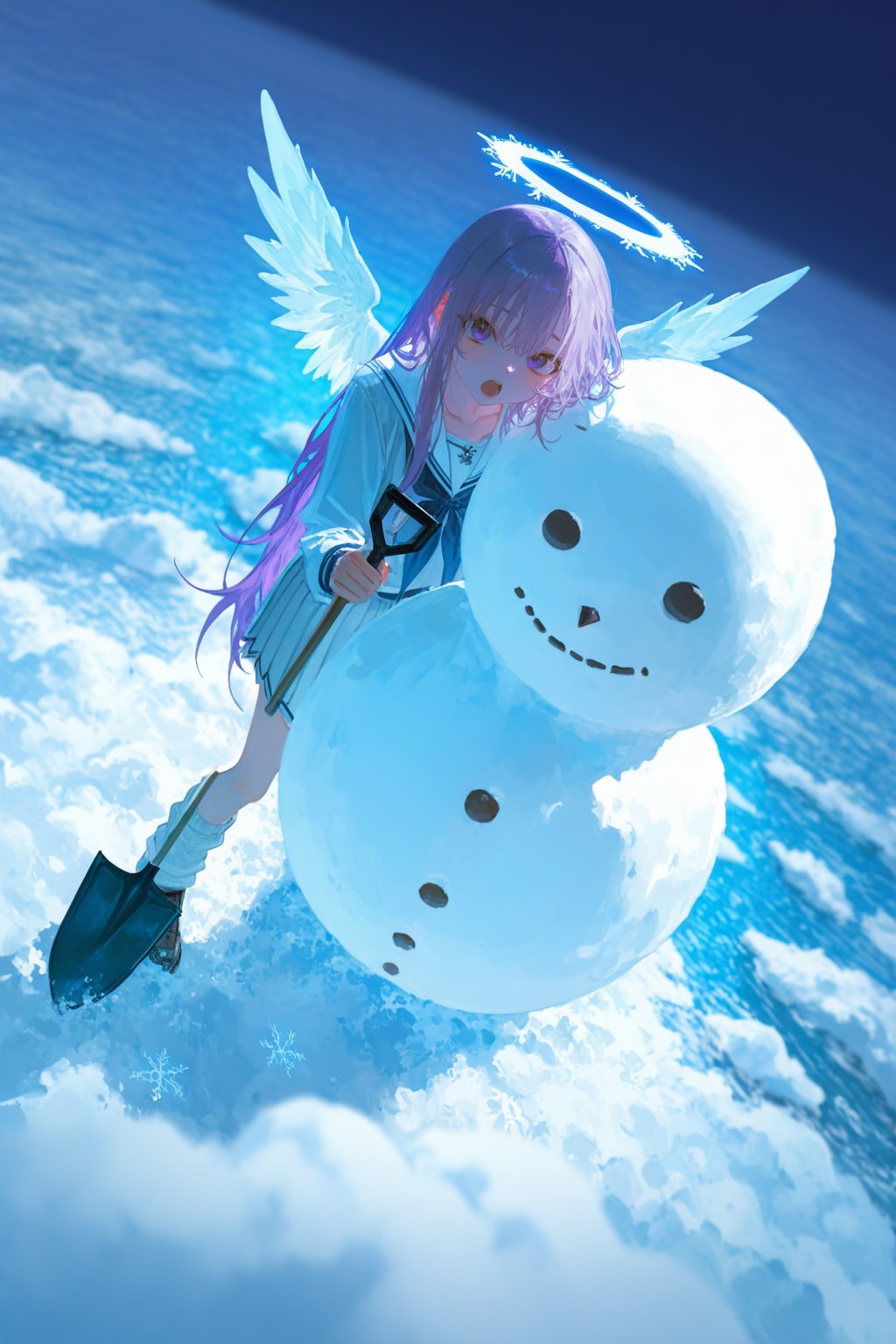 天使の雪だるま