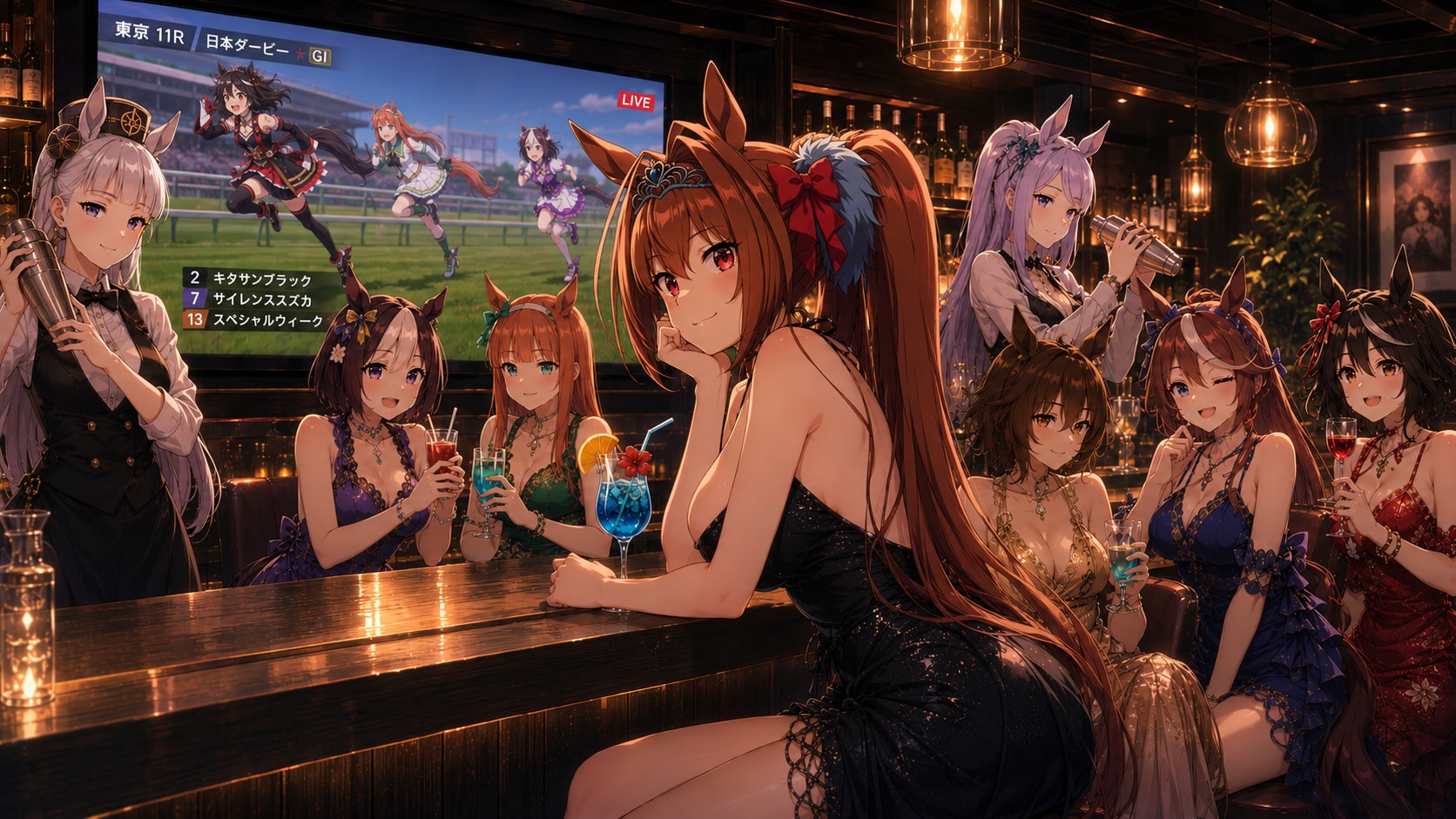 🍸チームスピカ 10年後の同窓会🍸 | の人気AIイラスト・グラビア
