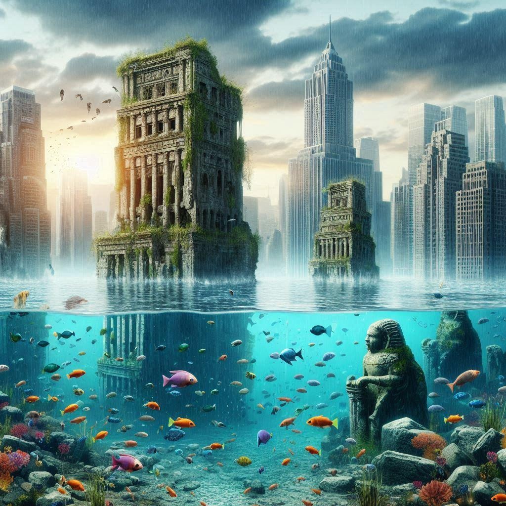 神秘洪水は災害中、洪水神秘は未来予知？