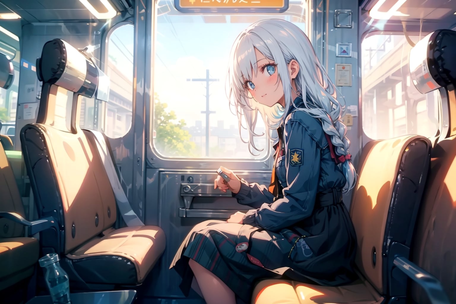 宇宙町を走る列車、銀河 | の人気AIイラスト・グラビア