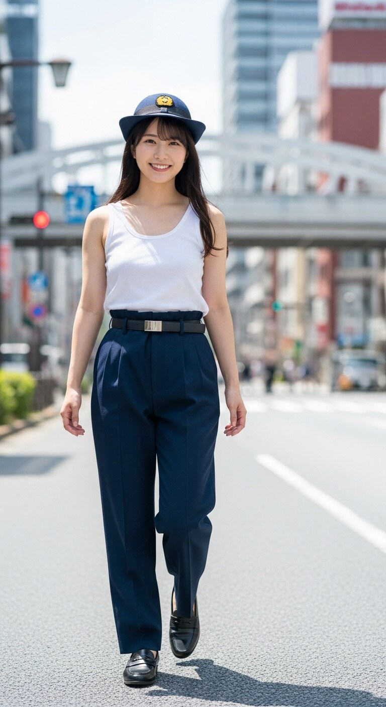 かっこかわいい婦警姫神英梨菜の日本橋パトロール