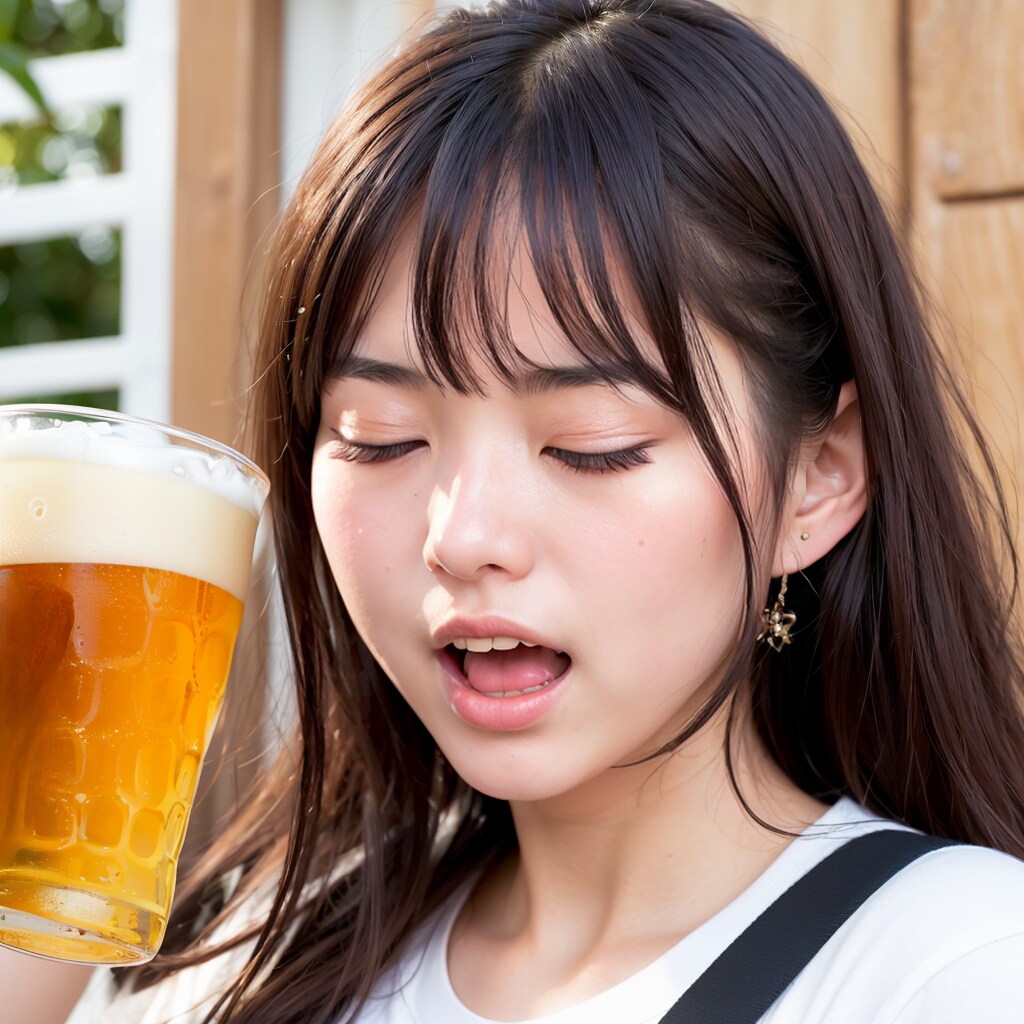 ぷはー！　この一杯のために生きてるぅ
