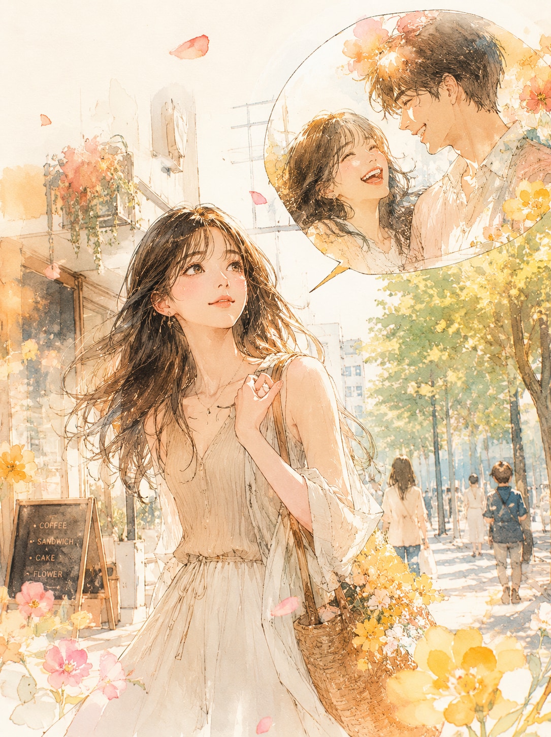 ふいに君を思い浮かべたりしてさ | の人気AIイラスト・グラビア