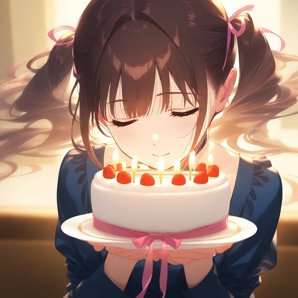 ロウソクを吹き消す、その一瞬 | の人気AIイラスト・グラビア