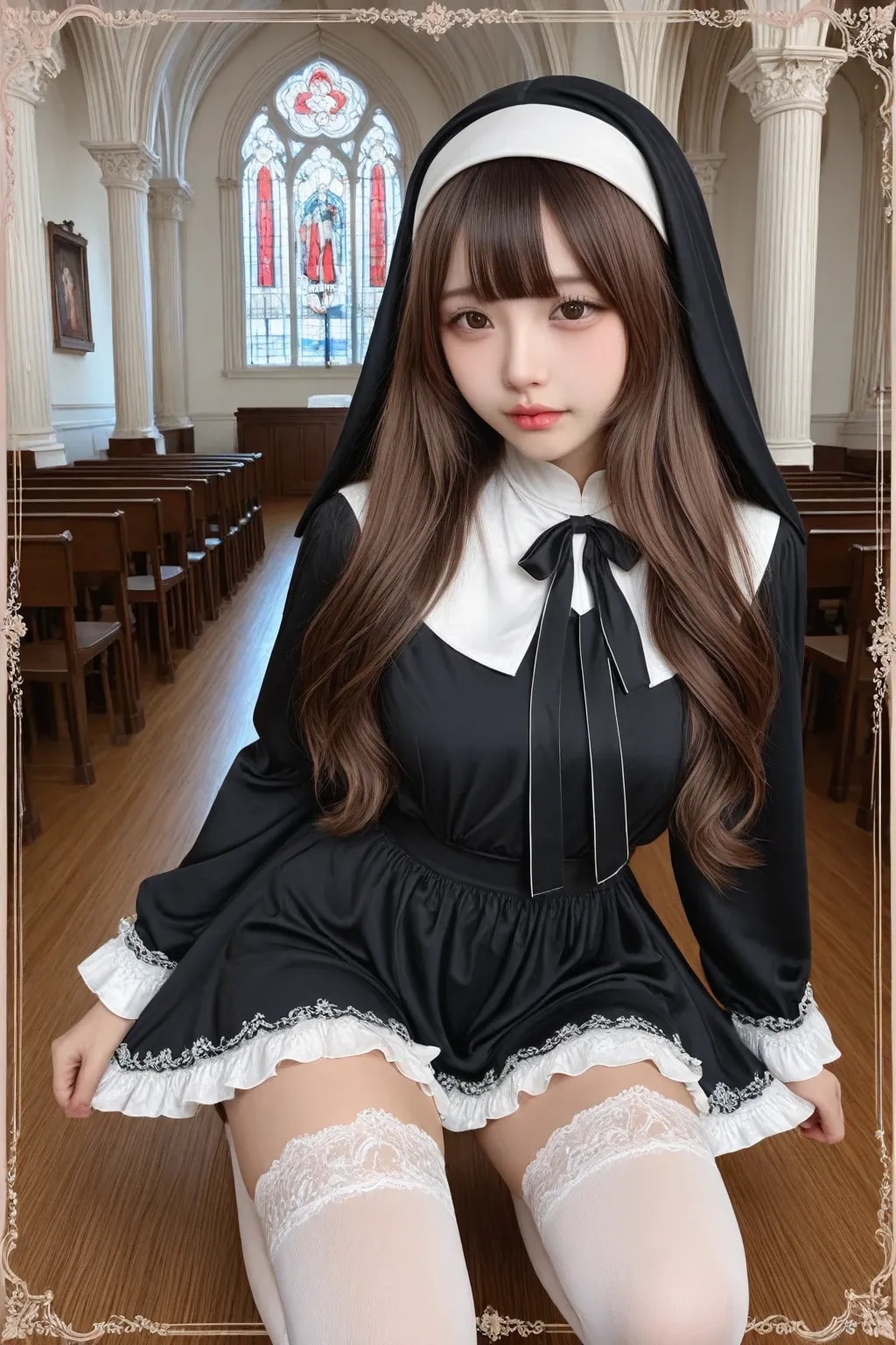 地雷系ちゃん修道女《SeaArt》