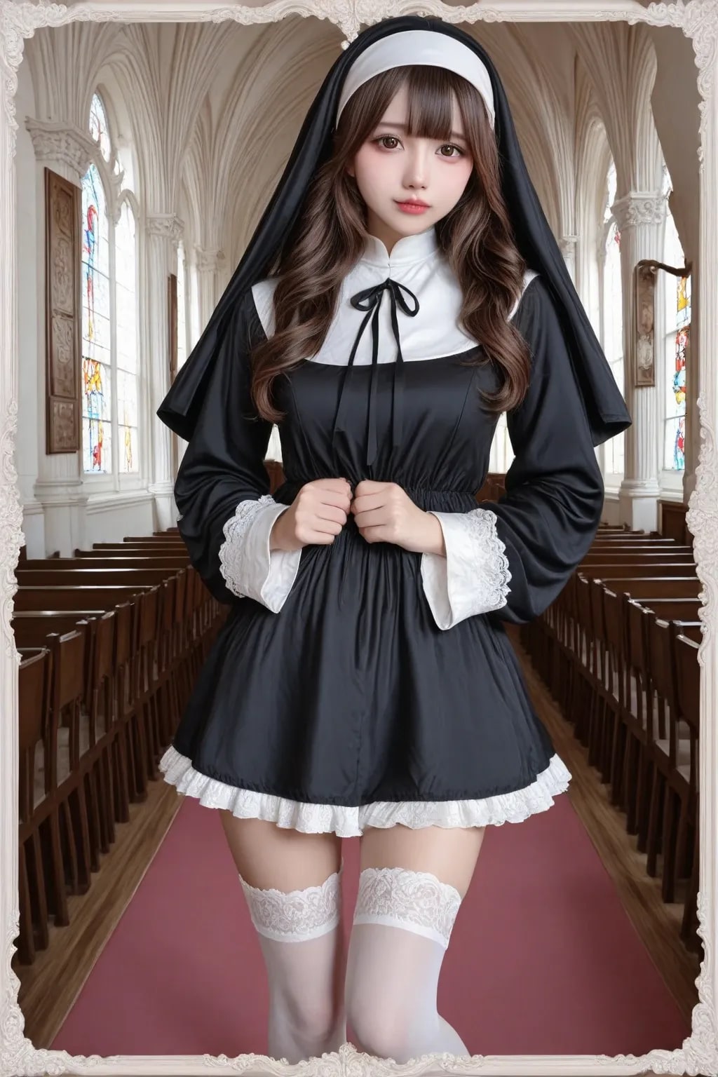 地雷系ちゃん修道女《SeaArt》