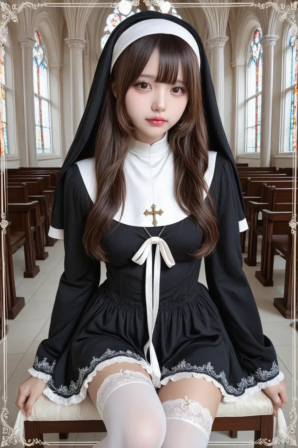 地雷系ちゃん修道女《SeaArt》