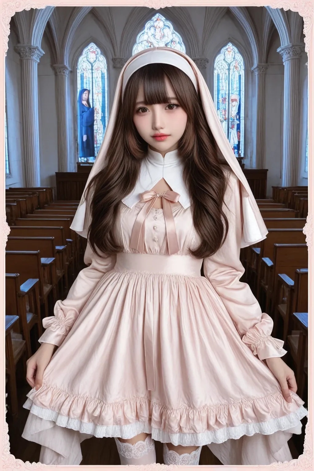 地雷系ちゃん修道女《SeaArt》