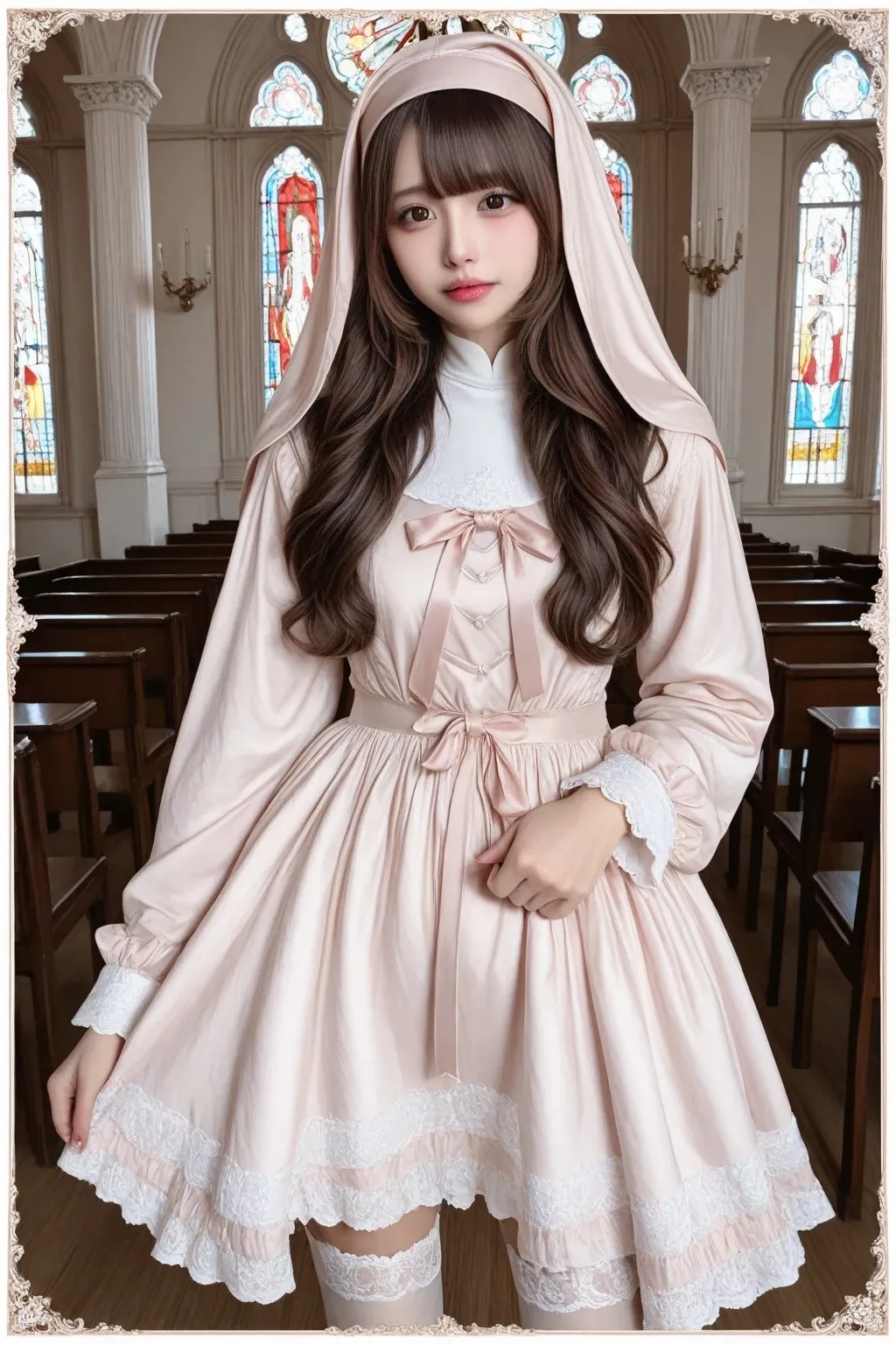 地雷系ちゃん修道女《SeaArt》