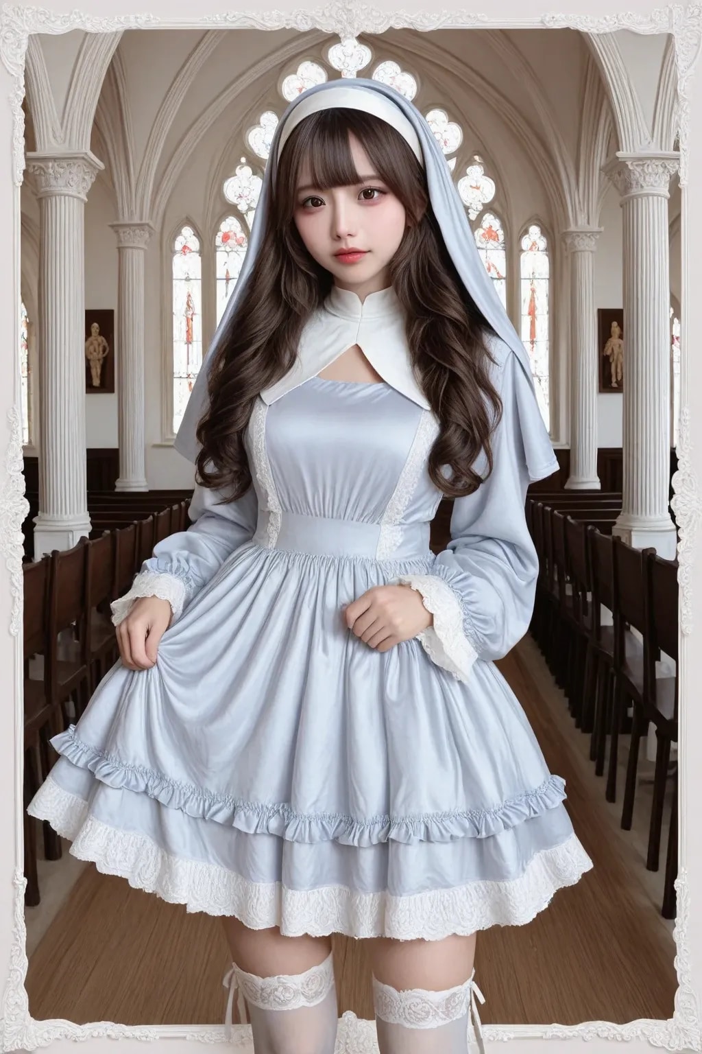 地雷系ちゃん修道女《SeaArt》