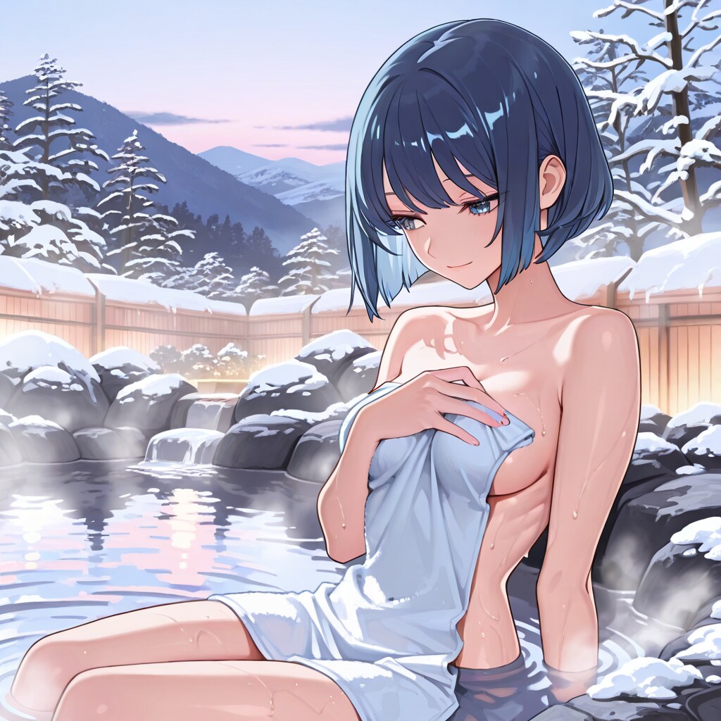 雪解けの里、春を待つ