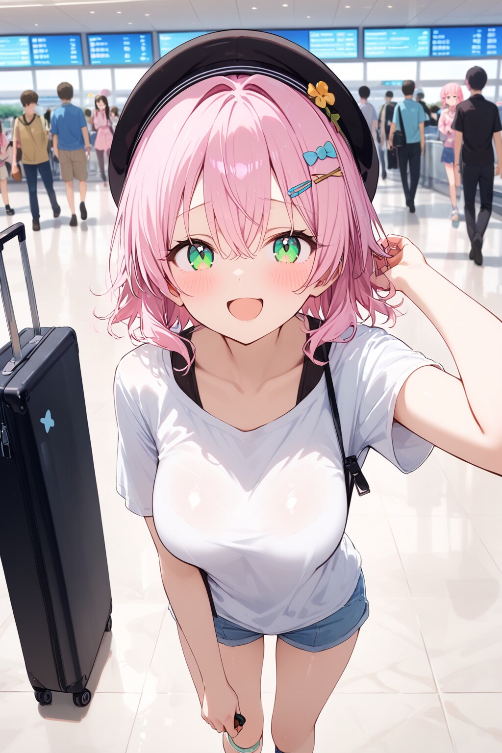 空港での李々花 | の人気AIイラスト・グラビア