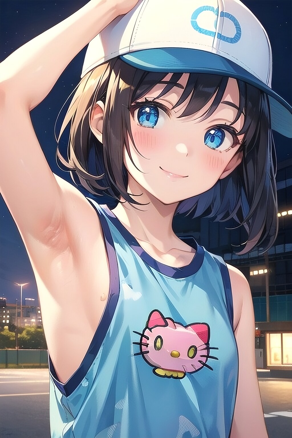 腋見せのポーズ 081