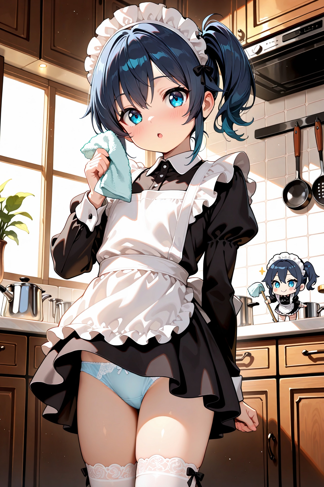 パンチラでお掃除ちびキャラメイドさん Z725
